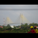 Die 2,2 km lange Tsubasa-Brücke über den Mekong